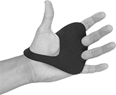 Image of ProductInUse. Front orientation. Palm Protectors.