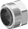 Nuts with Built-In Sleeve for Quick-Assembly Brass Compression Tube Fittings for Air and Water