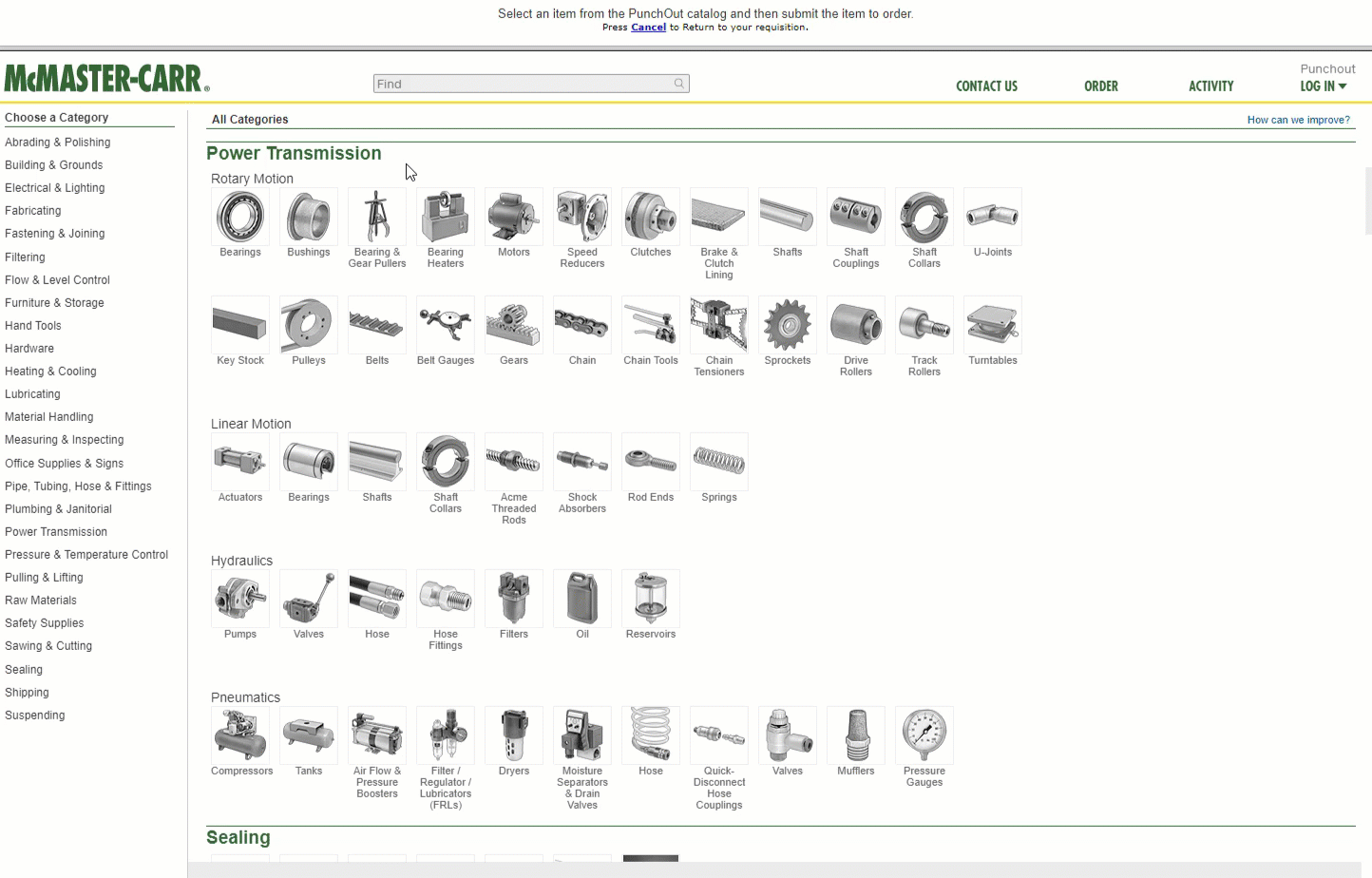 Punchout Catalog Demonstration