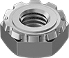 Locknut with External Tooth Lock Washer