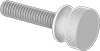 High-Strength Glass-Filled Nylon Raised-Head Thumb Screws