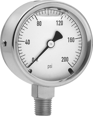 0-100PSI 0-7Bar Conkergo Pressure Gauge 50mm Dial 1//8 BSPT Back Connection for Air Water Oil Gas