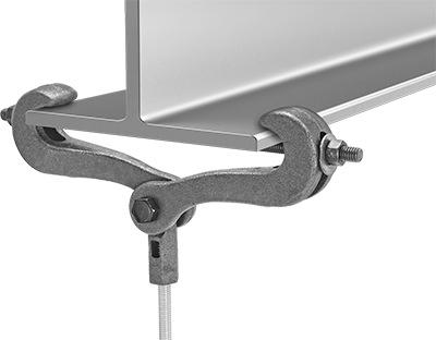 BC10 Multi-Function Beam Clamp, 3/8", 1/2" Rod, 3/4" Max Flange