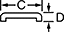 Image of Attribute. Front orientation. Contains Annotated. Plastic Edge Trim, Style 14.