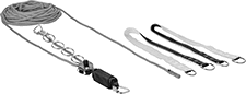 Image of Product. Front orientation. Fall-Arrest Anchor Spans. Horizontal Fall-Arrest Anchor Spans, Rope.