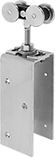Image of Product. 304 Stainless Steel. Front orientation. Door Tracks and Fittings. Roller Tracks for Doors, Hangers with Mounting Plate, Standard Hangers, 304 Stainless Steel.