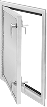 Image of Product. Front orientation. Access Panels. Insulated Access Panels, Ceiling and Wall Mount, Galvanized Steel Panel and Aluminum Frame.