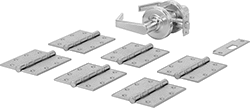 Image of Product. Front orientation. Door Installation Kits. Installation Kits for Double Doors with Nonlocking Handles.