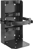 Image of Product. Front orientation. Fire Extinguisher Brackets. Vehicle-Mount Fire Extinguisher Brackets, Brackets with 1 Strap and Support Base.