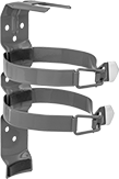 Image of Product. Front orientation. Fire Extinguisher Brackets. Vehicle-Mount Fire Extinguisher Brackets, Brackets with 2 Straps.