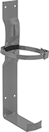 Image of Product. Front orientation. Fire Extinguisher Brackets. Surface-Mount Fire Extinguisher Brackets, Brackets with 1 Strap and Support Base.