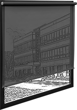 Image of ProductInUse. Front orientation. Window Shades. Light-Reducing Window Shades.