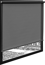 Image of ProductInUse. Front orientation. Window Shades. Light-Reducing Window Shades.