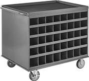 Image of Product. Front orientation. Bin Racks. Bench-Height Bin Racks.