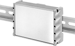 Image of ProductInUse. Front orientation. Circuit Board Enclosures. DIN-Rail Mount Circuit Board Enclosures.