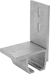 Image of Product. For 100 lb. Track Cap. Wall-Mount Support. Front orientation. Door Tracks and Fittings. Curved Roller Tracks for&nbsp;Doors,&nbsp;Curtains,&nbsp;and Strip Doors, Brackets, For 100 lb. Track Capacity, Wall Mount, Support.