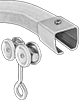 Curved Roller Track for Doors, Curtains, and Strip Doors