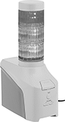 Image of Product. Front orientation. Audible Alarms/Indicator Lights. Electronic-Alert Stack Lights with Buzzer Alarm.