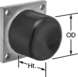 Image of Product. Front orientation. Contains Annotated. Crane Bumpers. Style 1.