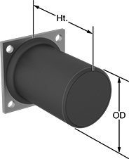 Image of Product. Front orientation. Contains Annotated. Crane Bumpers. Style 3.