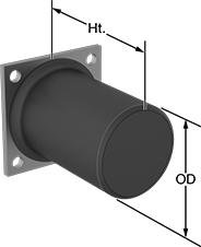 Image of Product. 3. Front orientation. Contains Annotated. Crane Bumpers. Style 3.