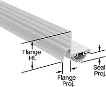 Image of Product. Front orientation. Contains Annotated. Weatherstripping. Bottom-Mount Weatherstripping with Drip Guard, Bulb Weatherstripping Seal.