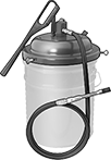 Image of ProductInUse. Front orientation. Grease Dispensers. High-Output Container-Mount Grease Dispensers.