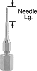 Image of Product. Front orientation. Contains Annotated. Grease Gun Tips. Precision Grease-Dispensing Tips, Straight.
