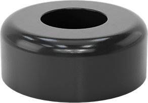 Image of Product. Bottom orientation. Static-Control Unthreaded-Hole Bumper, 2-1/2" OD x 1" High.