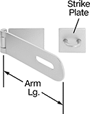 Image of Product. Front orientation. Contains Annotated. Hasps. Padlockable Hasps, Style D.