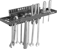 Image of Product. Front orientation. Tool Holders. Magnetic-Back Tool Holder Racks, Style B.