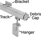Image of ProductInUse. Front orientation. Door Tracks and Fittings. Dust-Resistant&nbsp;Roller Tracks for Doors.