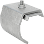 Image of Product. Front orientation. Door Tracks and Fittings. Dust-Resistant&nbsp;Roller Tracks for Doors, Joint Brackets, Wraparound Joint Brackets.