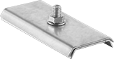 Image of Product. Front orientation. Door Tracks and Fittings. Dust-Resistant&nbsp;Roller Tracks for Doors, Joint Brackets, Flat Joint Brackets.