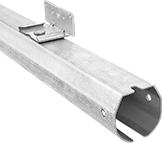 Image of Product. Front orientation. Door Tracks and Fittings. Dust-Resistant Roller Tracks for Doors, Tracks, Tracks with Pre-Installed Wall-Mount Brackets.