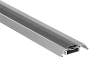 Image of Product. Front orientation. ZoomedIn view. Thresholds. Adjustable-Height Ribbed Thresholds with Bulb Weatherstripping Seal.