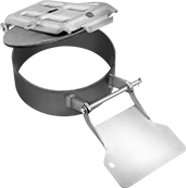 Image of Product. Front orientation. Access Panels. Tank and Hopper Access Ports.