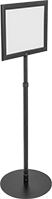 Image of Product. Front orientation. Sign Holders. Pedestal Sign Holders.