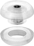Image of Product. Front orientation. Exploded view. Vibration-Damping Mounts. Two-Piece Vibration-Damping Grommets, Style 5.