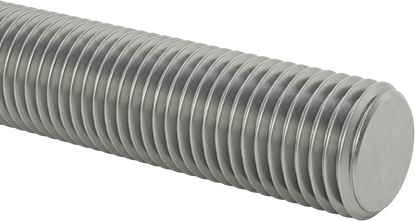 Image of Product. Front orientation. Class 10.9 High-Strength Steel Threaded Rod, M22 x 2.5 mm Thread Size, 150 mm Long.