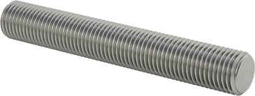 Image of Product. Front orientation. Class 10.9 High-Strength Steel Threaded Rod, M22 x 2.5 mm Thread Size, 150 mm Long.
