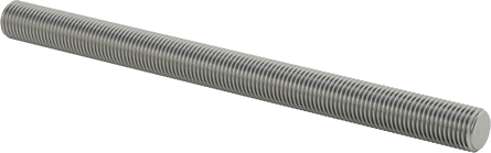 Image of Product. Front orientation. Class 10.9 High-Strength Steel Threaded Rod, M22 x 2.5 mm Thread Size, 300 mm Long.