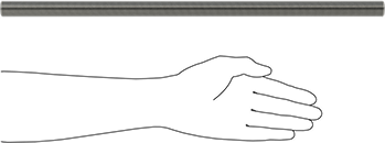 Image of Product. Side1 orientation. Contains SizingReference. Class 10.9 High-Strength Steel Threaded Rod, M22 x 2.5 mm Thread Size, 500 mm Long.