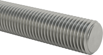 Image of Product. Front orientation. Class 10.9 High-Strength Steel Threaded Rod, M22 x 2.5 mm Thread Size, 500 mm Long.