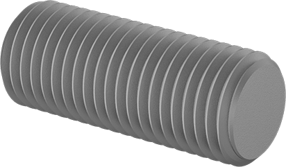 Image of Product. Front orientation. Class 10.9 High-Strength Steel Threaded Rod, M30 x 3.5 mm Thread Size, 200 mm Long.