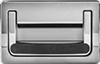 Threaded-Hole-Mount Recessed Folding Pull Handles with Mounting Plate