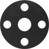 Water- and Steam-Resistant EPDM Pipe Gaskets with Bolt Holes