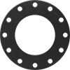 Water- and Steam-Resistant EPDM Pipe Gaskets with Bolt Holes