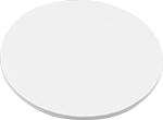 Image of Product. Front orientation. Gasket Material. Ultra-Chemical-Resistant Compressible PTFE Gasket Material , Discs.