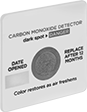 Image of Product. Front orientation. Carbon Monoxide Detectors. Stick-On Carbon Monoxide Indicators.
